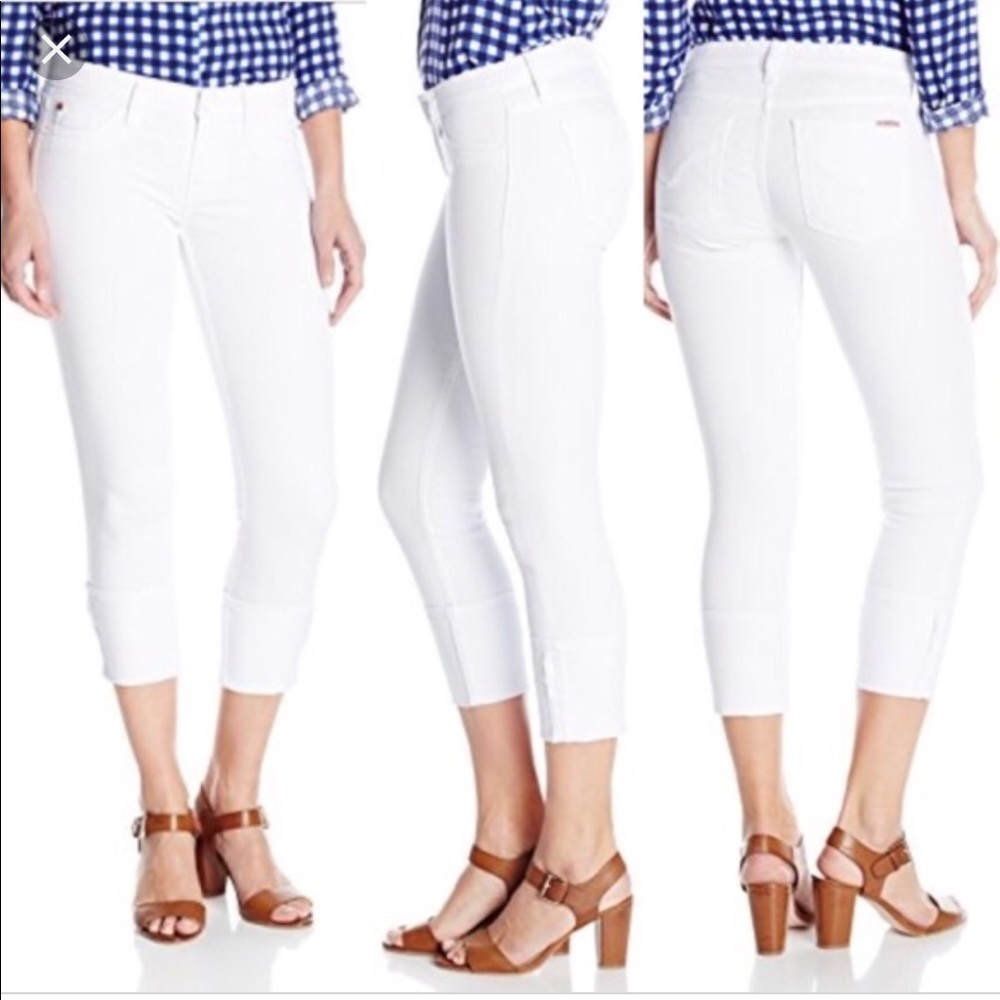 NWOT Hudson White Crop Muse Skinny Jean